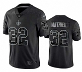 Men's New Orleans Saints #32 Tyrann Mathieu Black Reflective Limited Stitched Football Jersey,baseball caps,new era cap wholesale,wholesale hats
